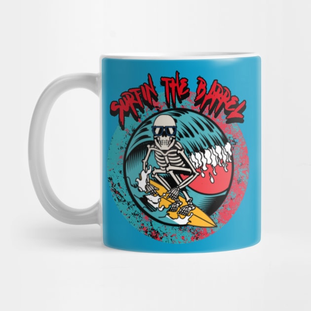 Surfin The Barrell Graphic by CTJFDesigns